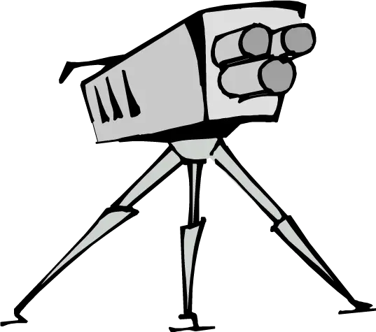 Vintage Tripod Camera Illustration