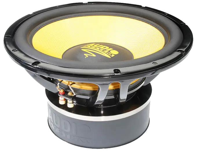Yellow Subwoofer Speaker for Audio Systems