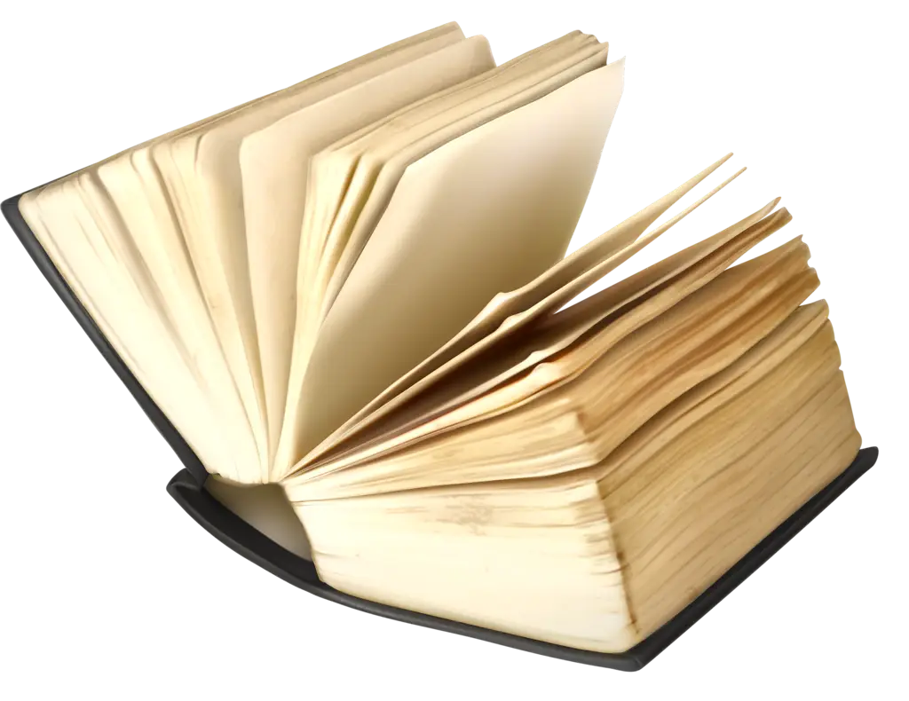 An Open Vintage Book with Aged Pages