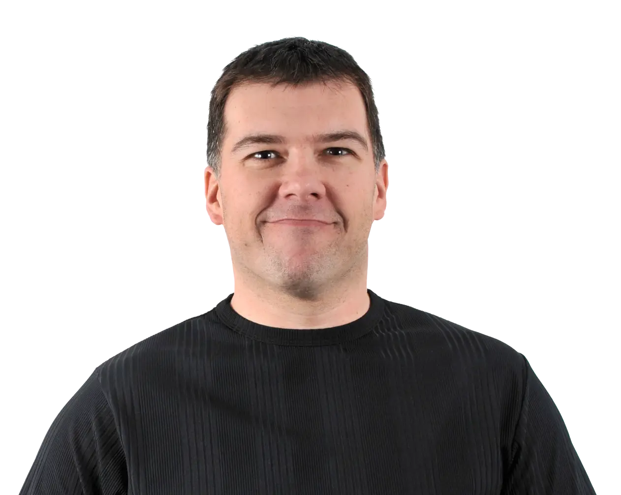 Man Wearing a Black Shirt