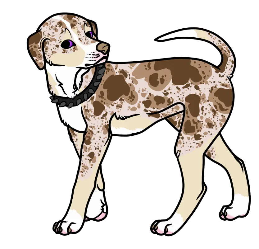 Spotted Cartoon Dog Artwork