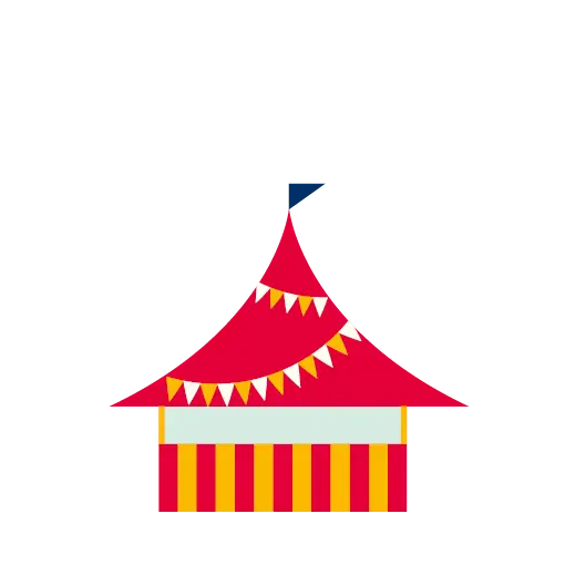 Colorful Circus Tent