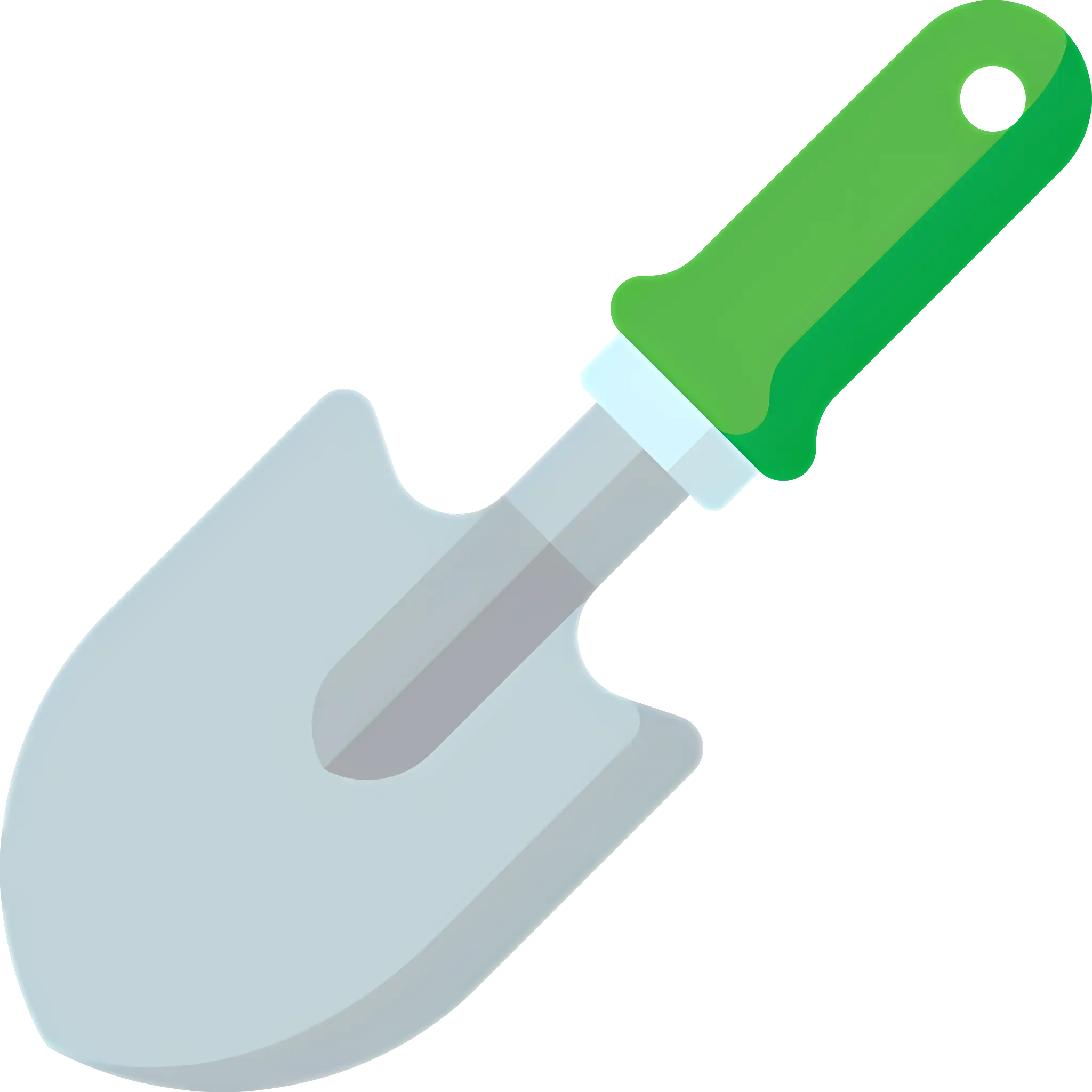 Green Handle Trowel for Gardening