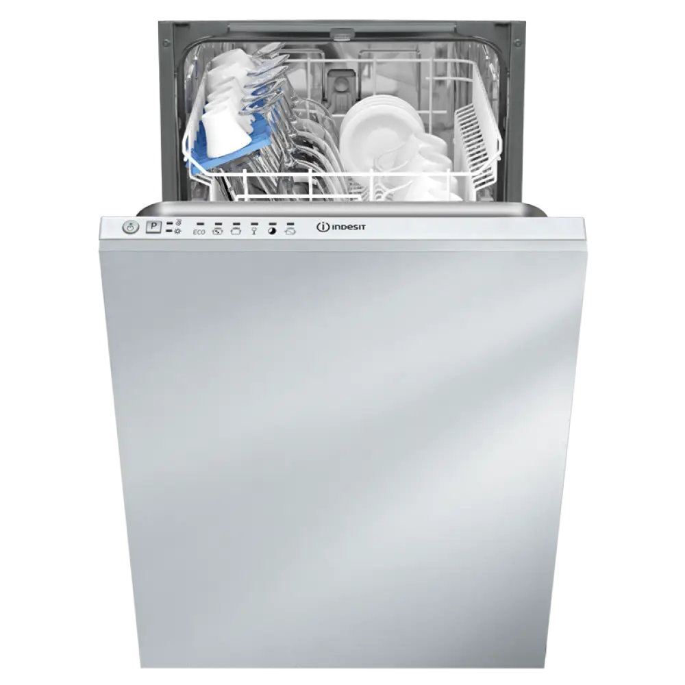 Open Dishwasher with Clean Dishes