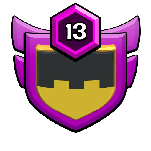 Purple and Yellow Game Badge Icon