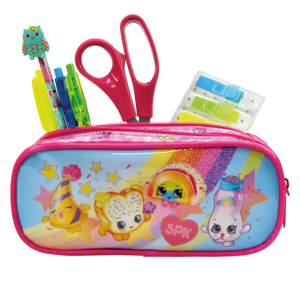 Colorful Pencil Case with Stationery