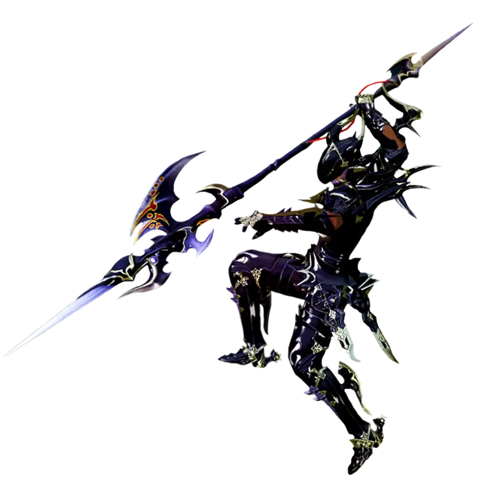 Fantasy Armored Knight Wielding a Spear