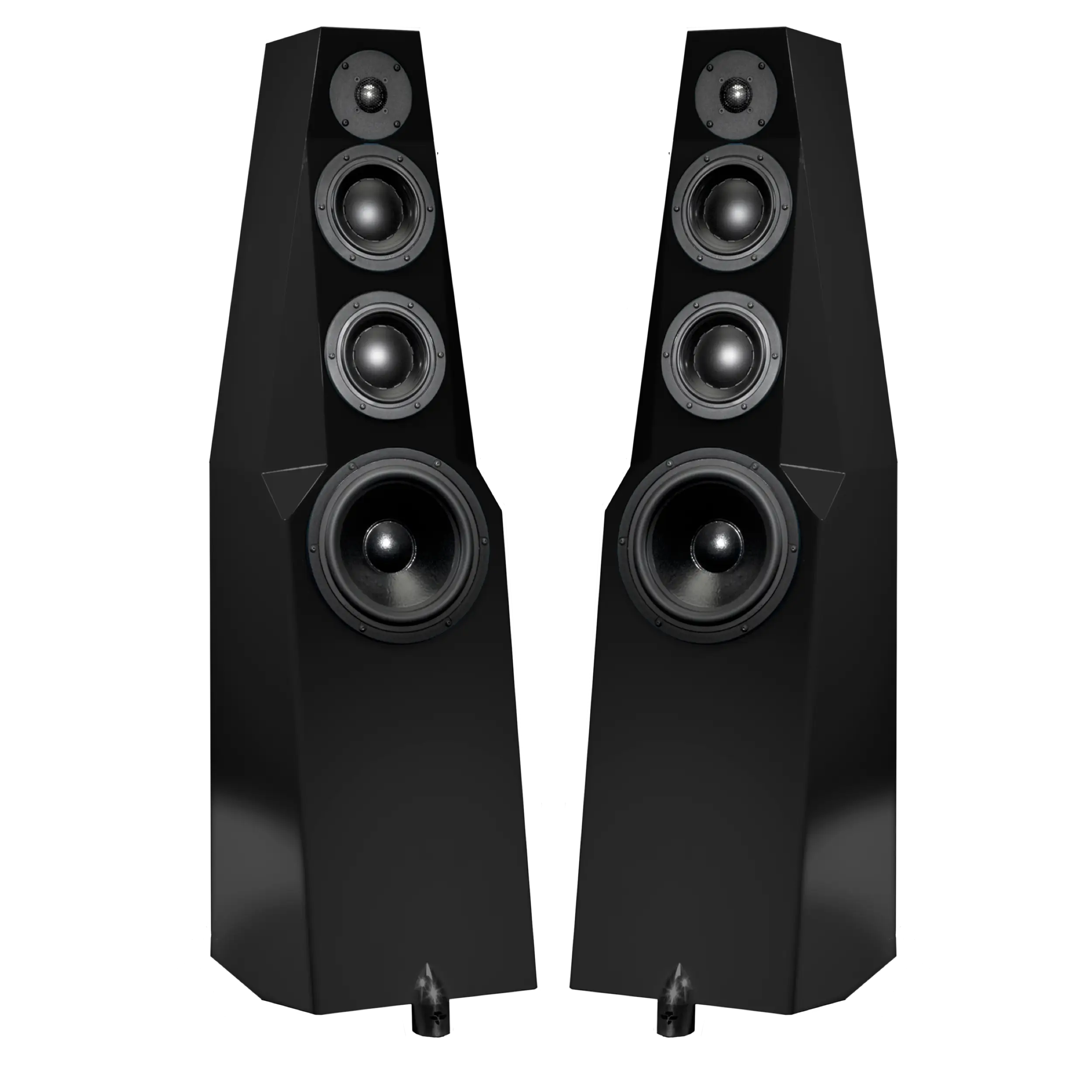 Black Tower Speakers for High-Quality Sound