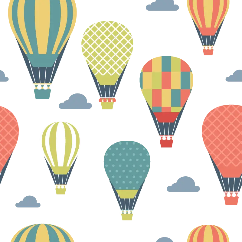 Pattern of Hot Air Balloons
