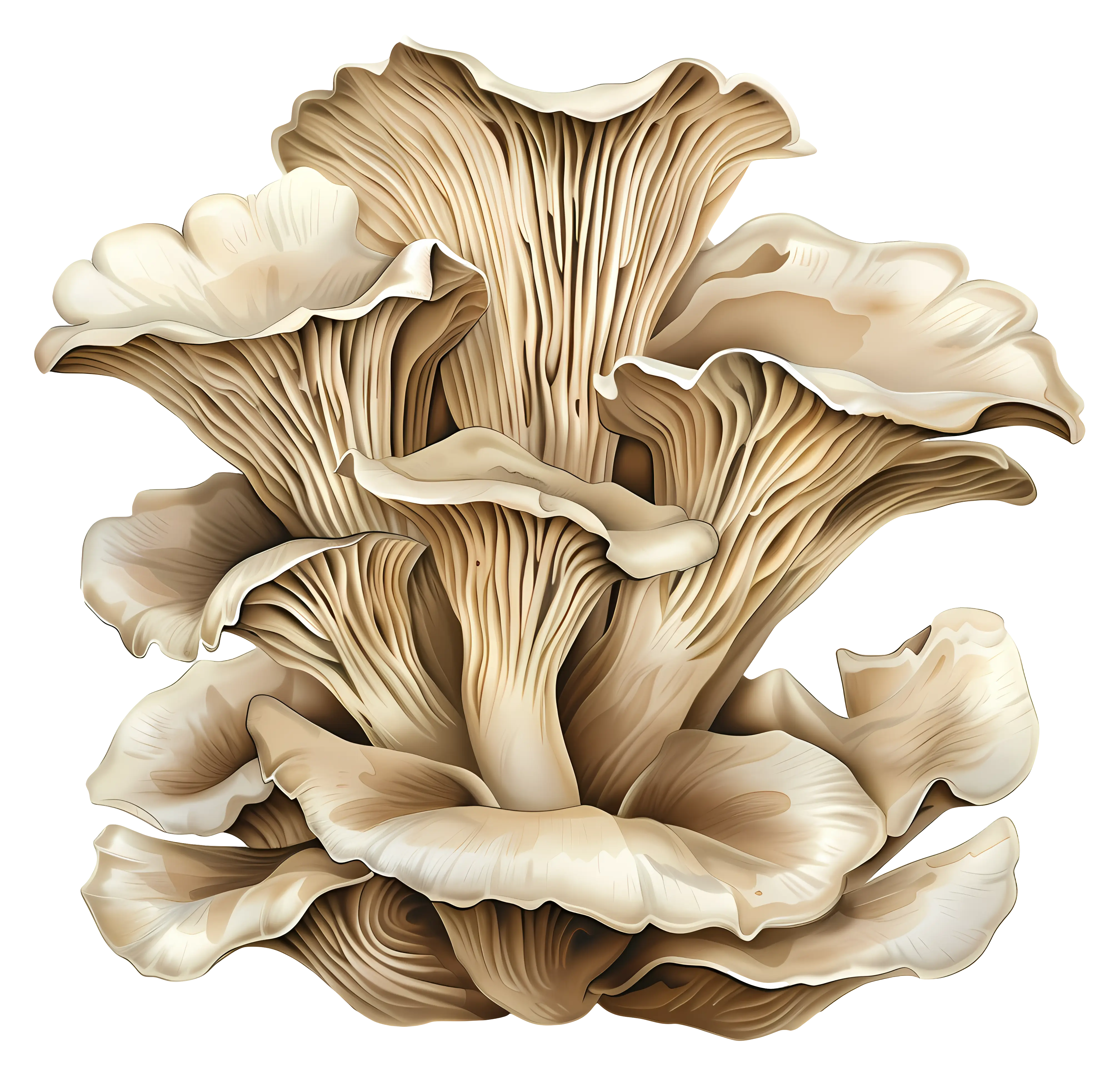 Cluster of Oyster Mushrooms