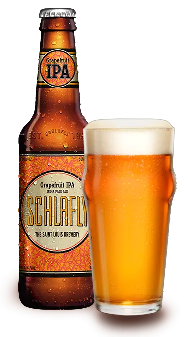 Refreshing Grapefruit IPA Beer Bottle and Glass