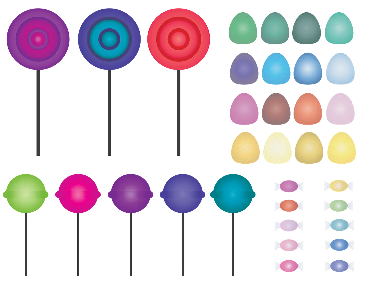 Colorful Lollipops and Candies for a Sweet Treat
