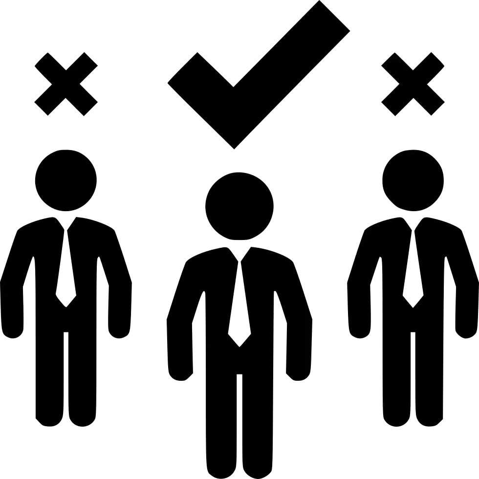 Selected Person with Checkmark Symbol