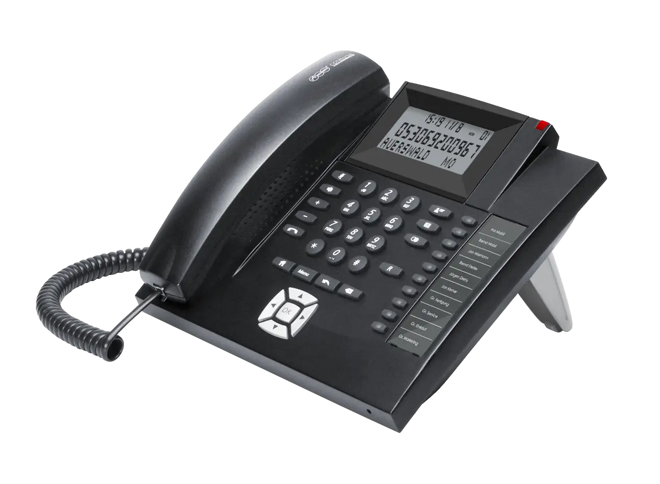 Black Landline Telephone Set