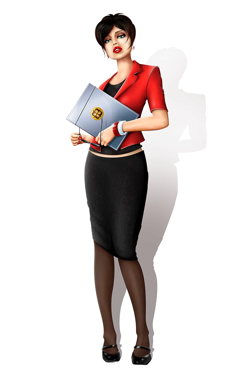 Professional Businesswoman Holding Documents