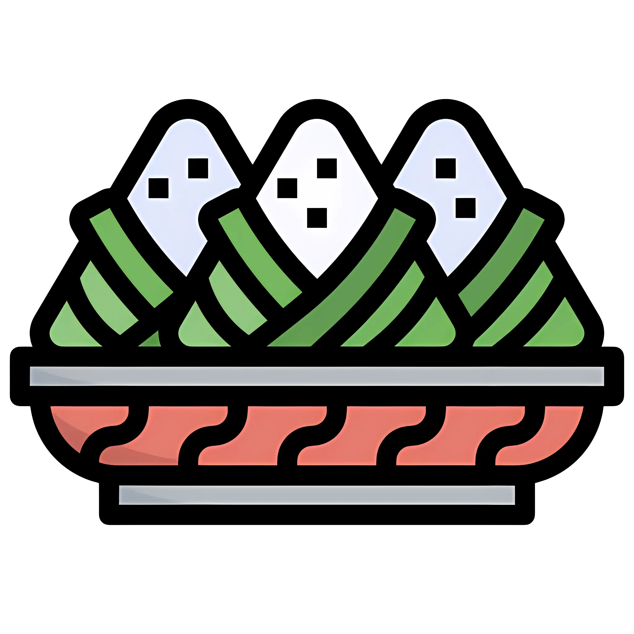Sushi Rolls on Plate