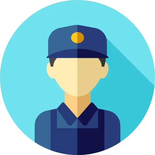 Worker Icon in Uniform