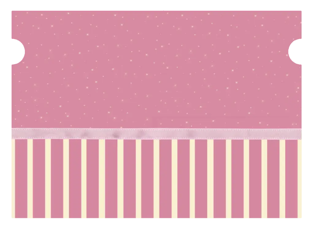 Pink Striped Ticket with Polka Dots