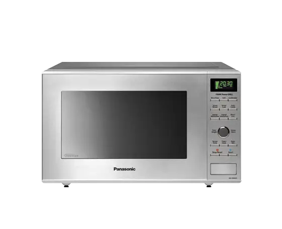 Silver Microwave for Kitchen Use