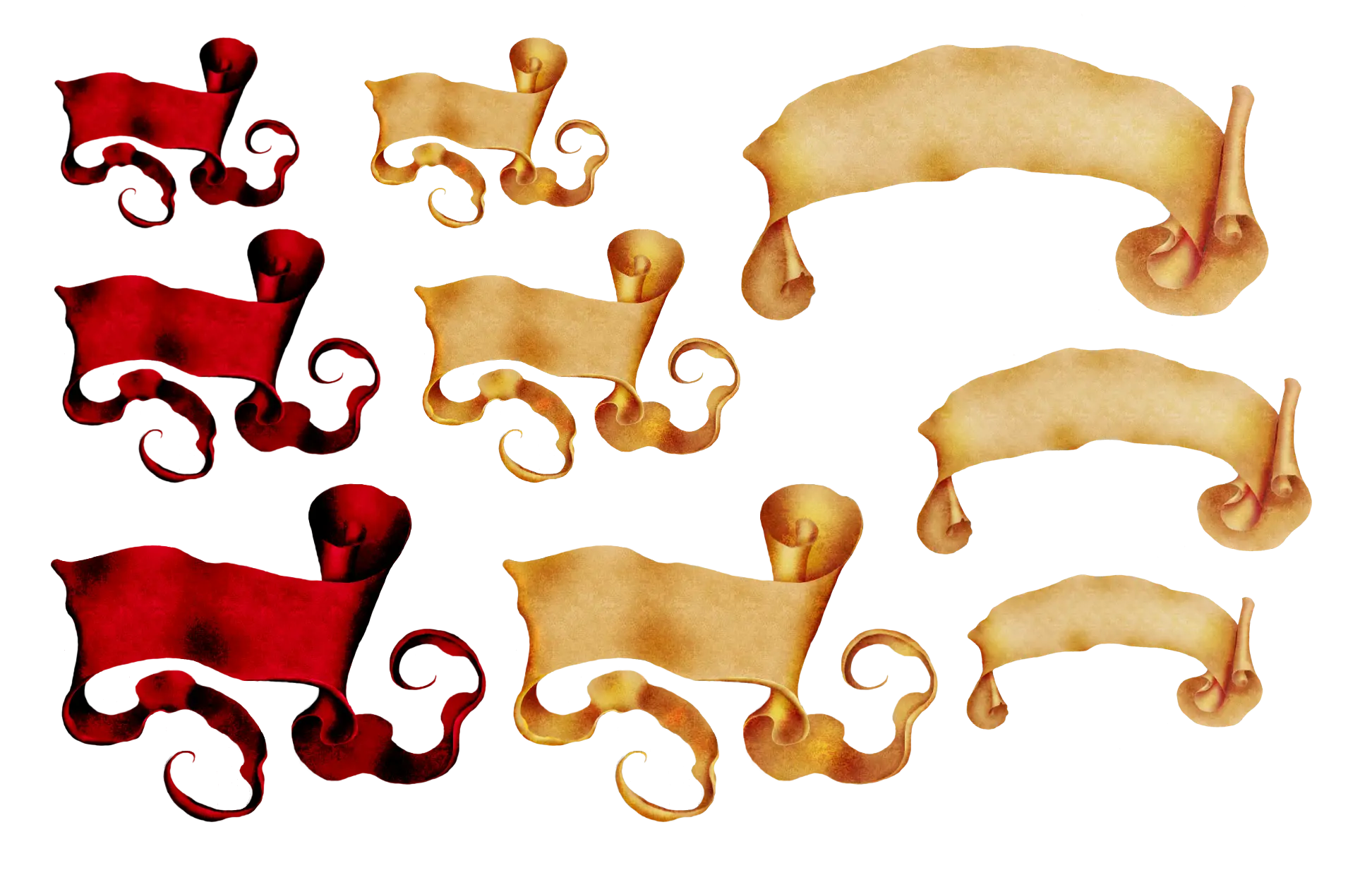 Decorative Scroll Banners