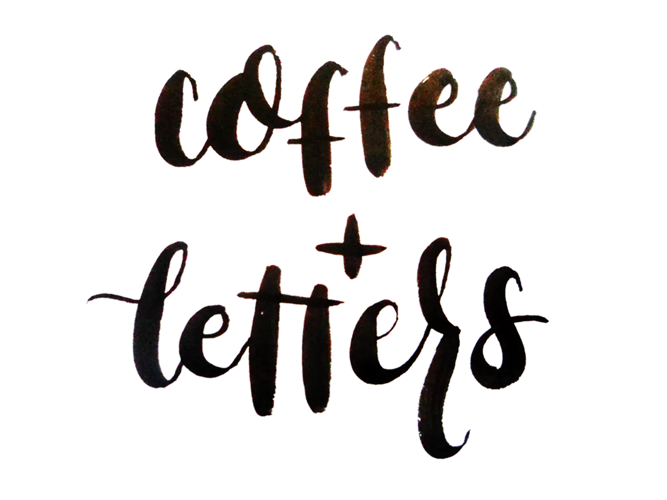 Coffee and Letters Typography