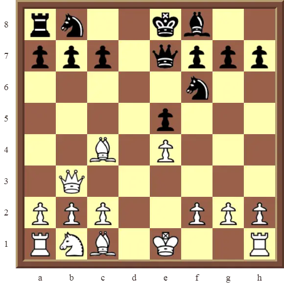 Chess Game with Pieces in Play