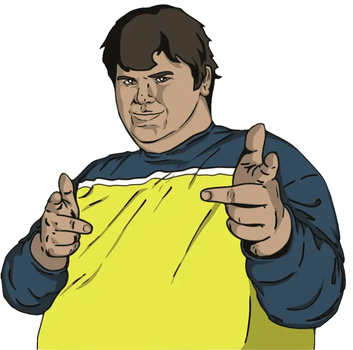 Cartoon Character Pointing