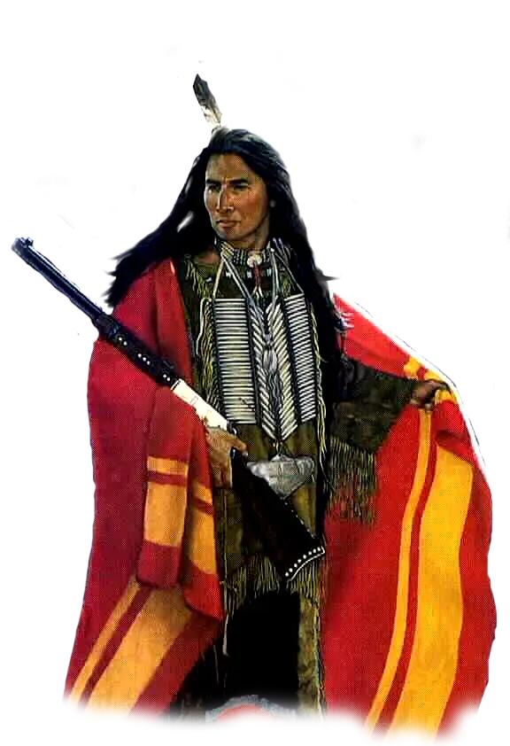 Native American in Traditional Attire