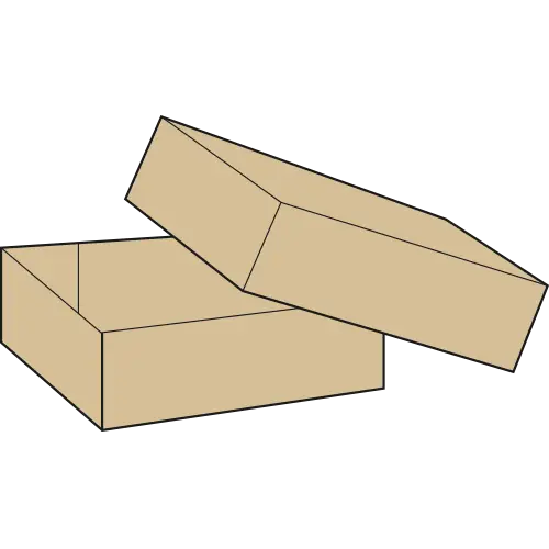 Open Cardboard Box for Storage or Shipping