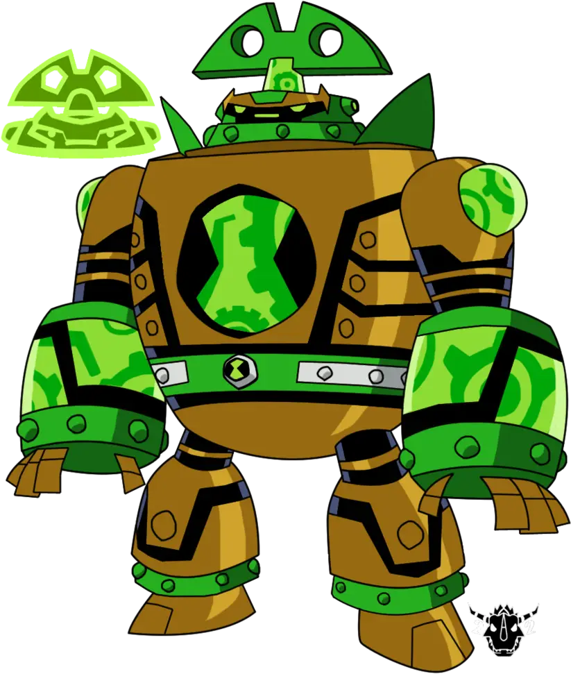 Robot Cartoon Illustration with Futuristic Design