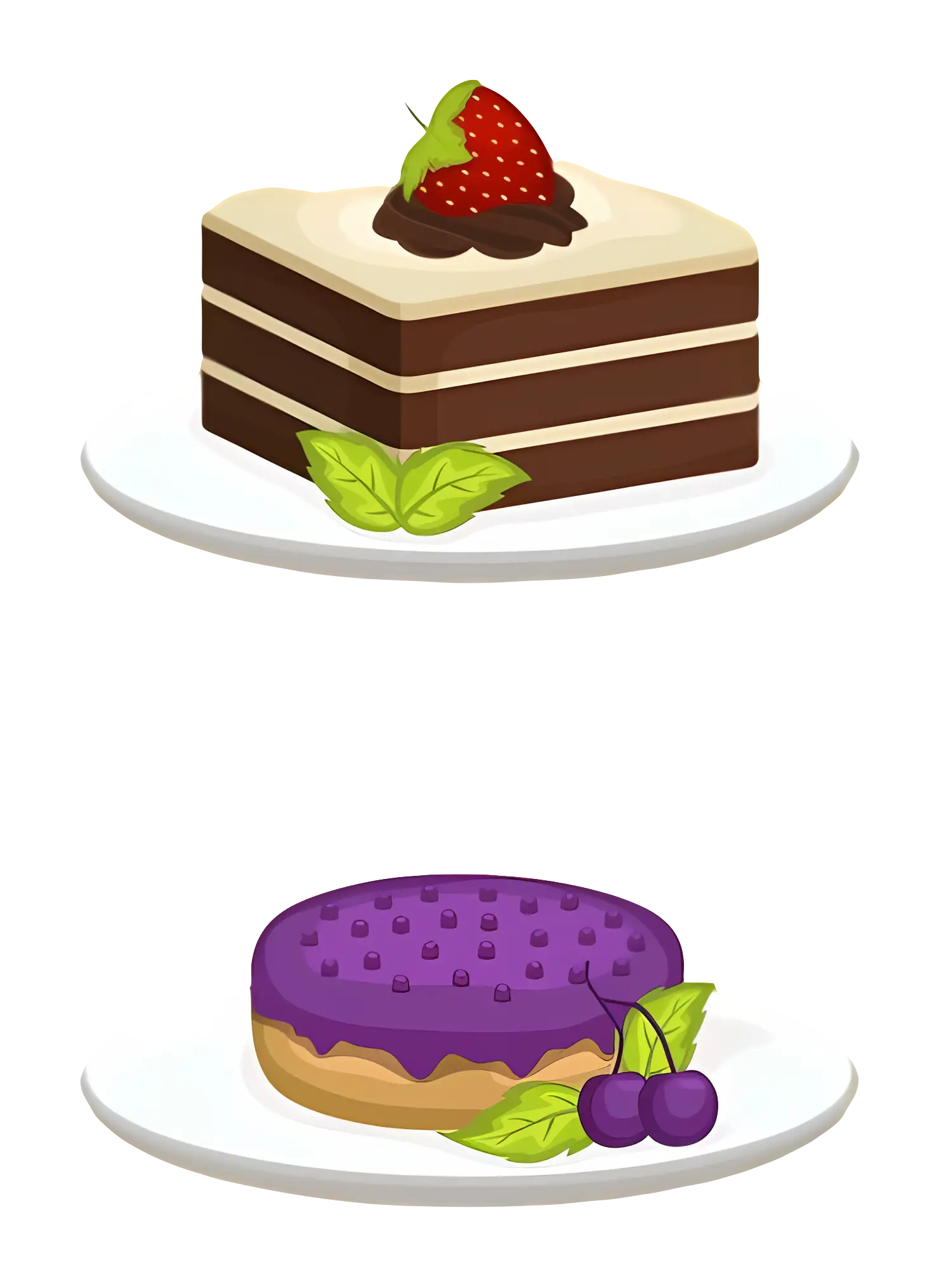 Delicious Cakes with Fruit Toppings