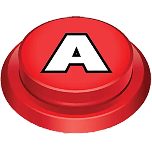 Red Button with Letter A