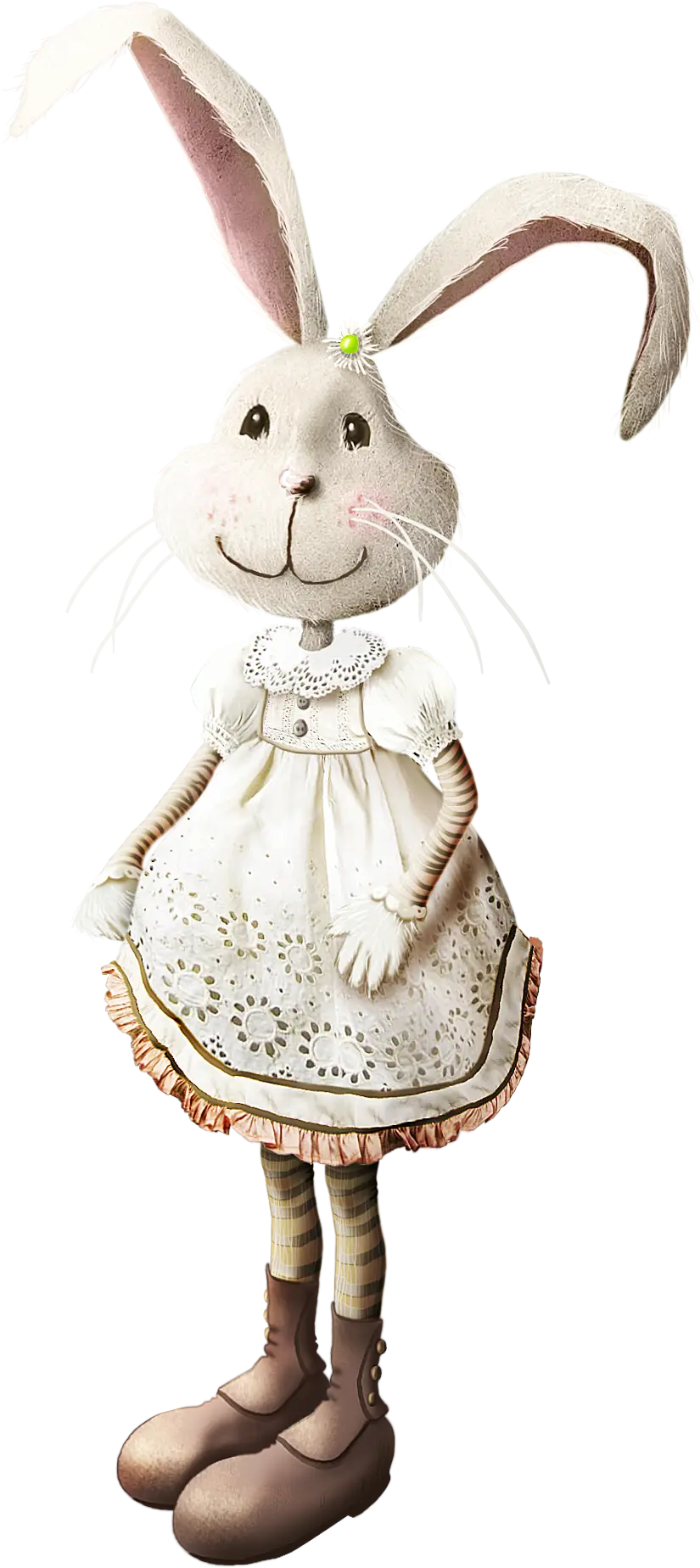 Cute Bunny Doll in Dress