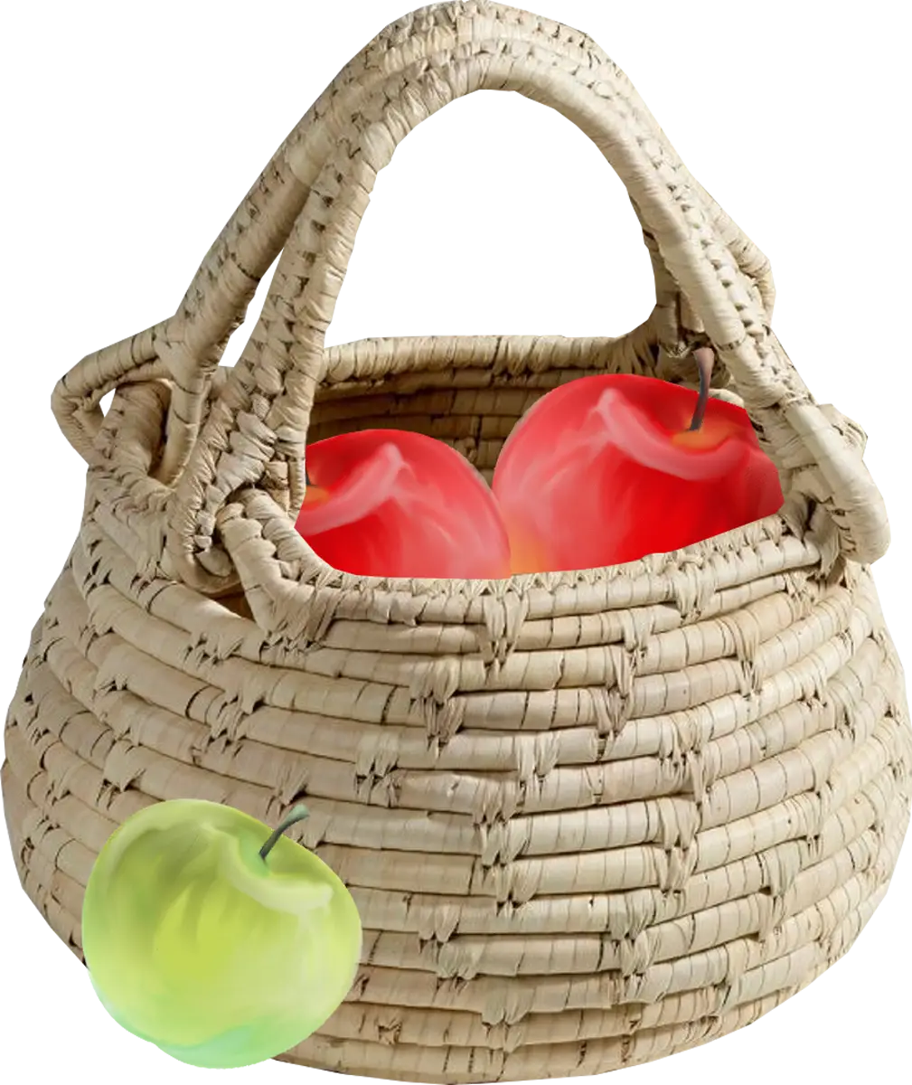 Basket of Apples for Healthy Snack