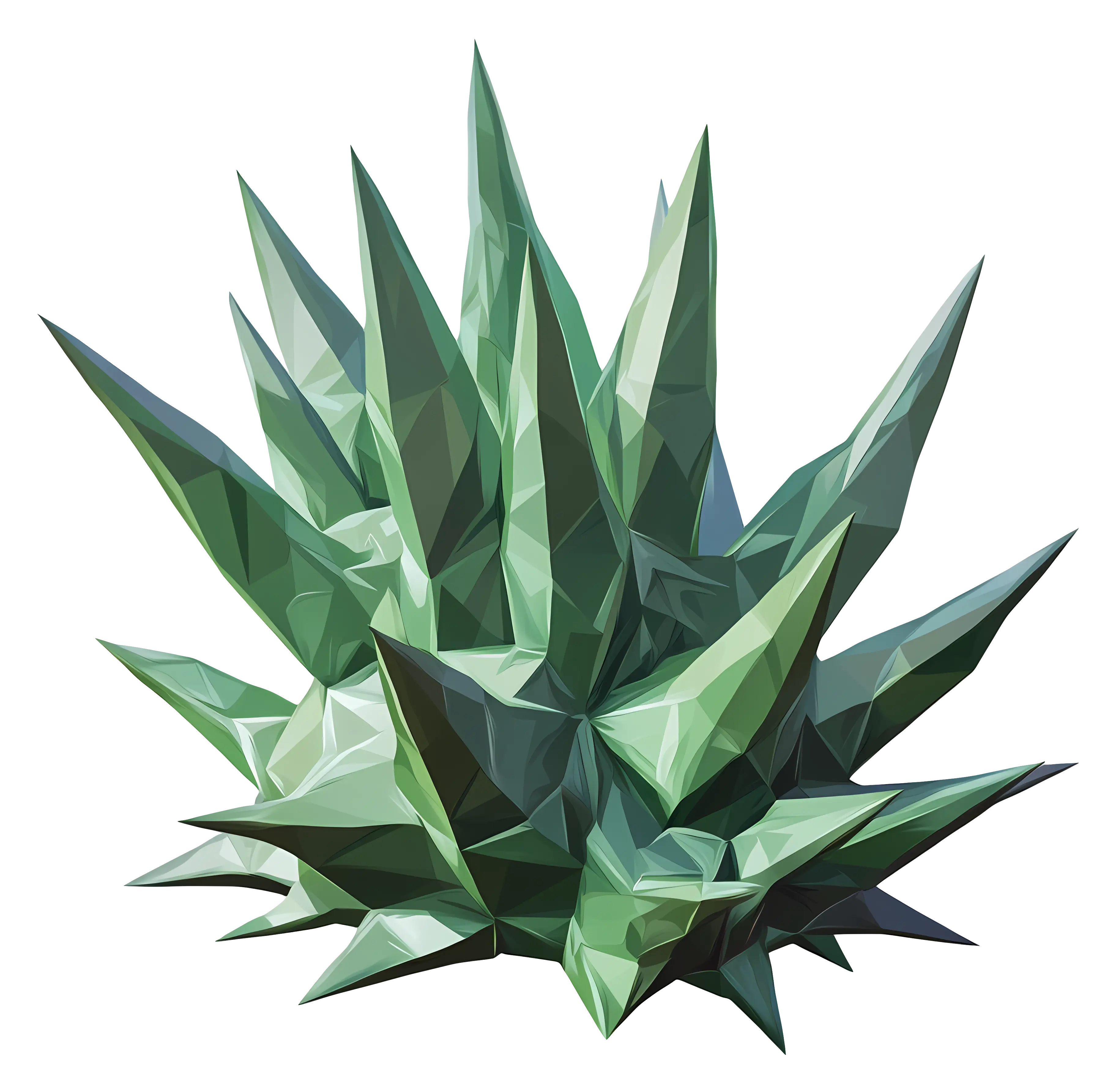 Geometric green plant