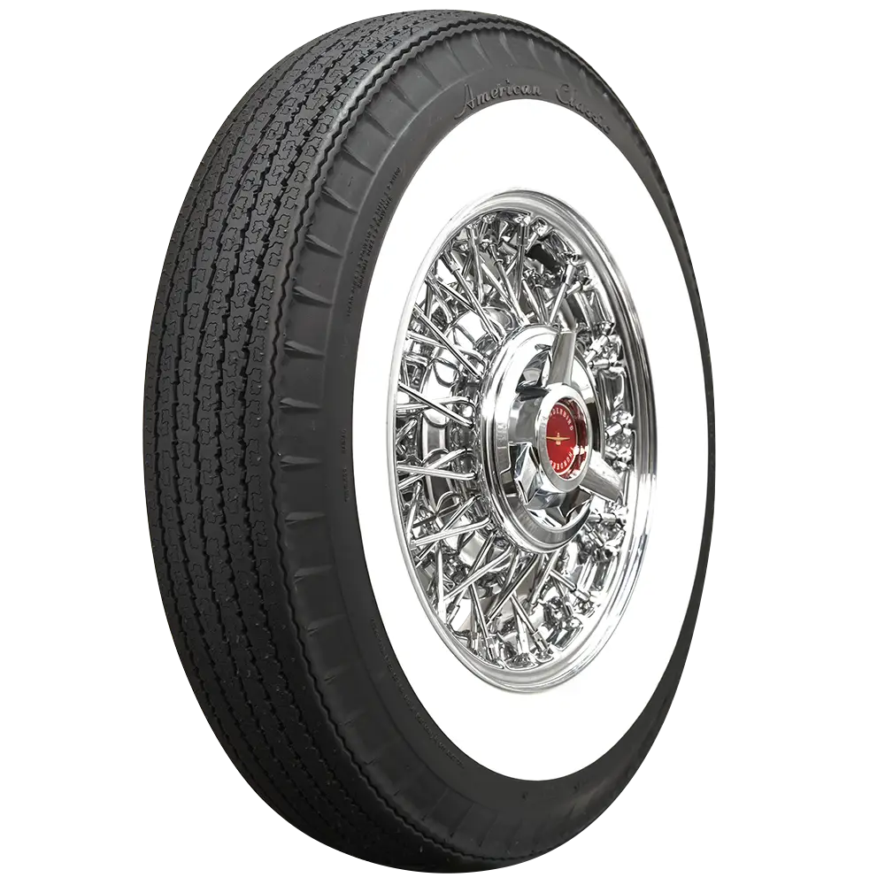 Classic Car Tire with Chrome Rim