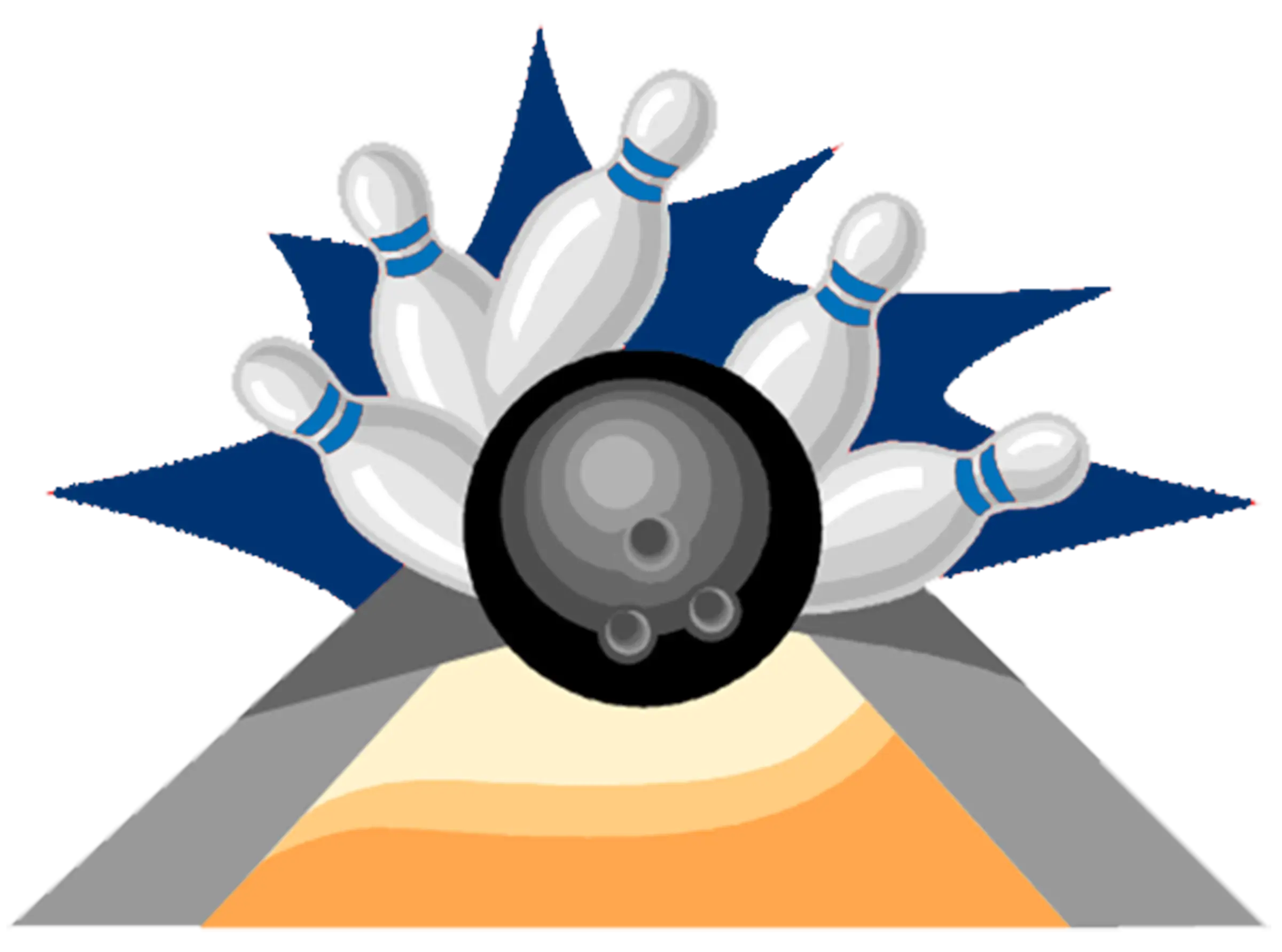 Bowling Ball Striking Pins in Action