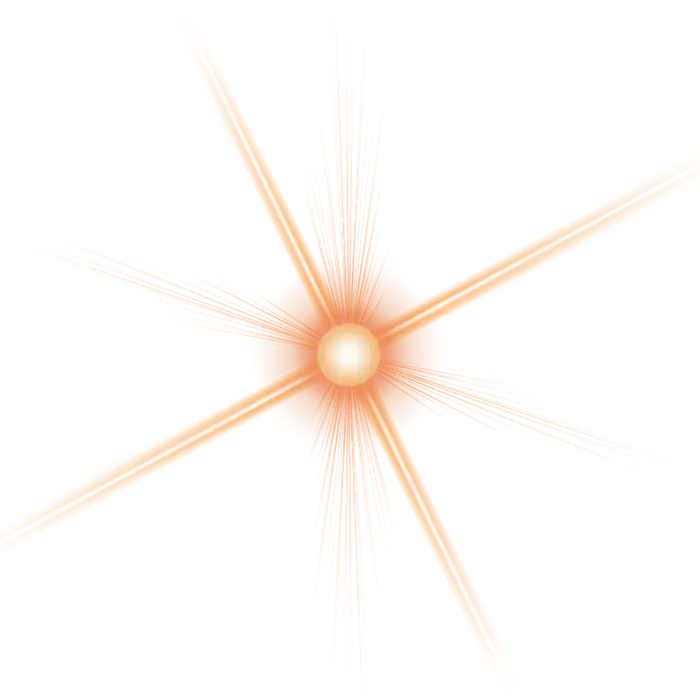 Bright Orange Starburst Light Graphic