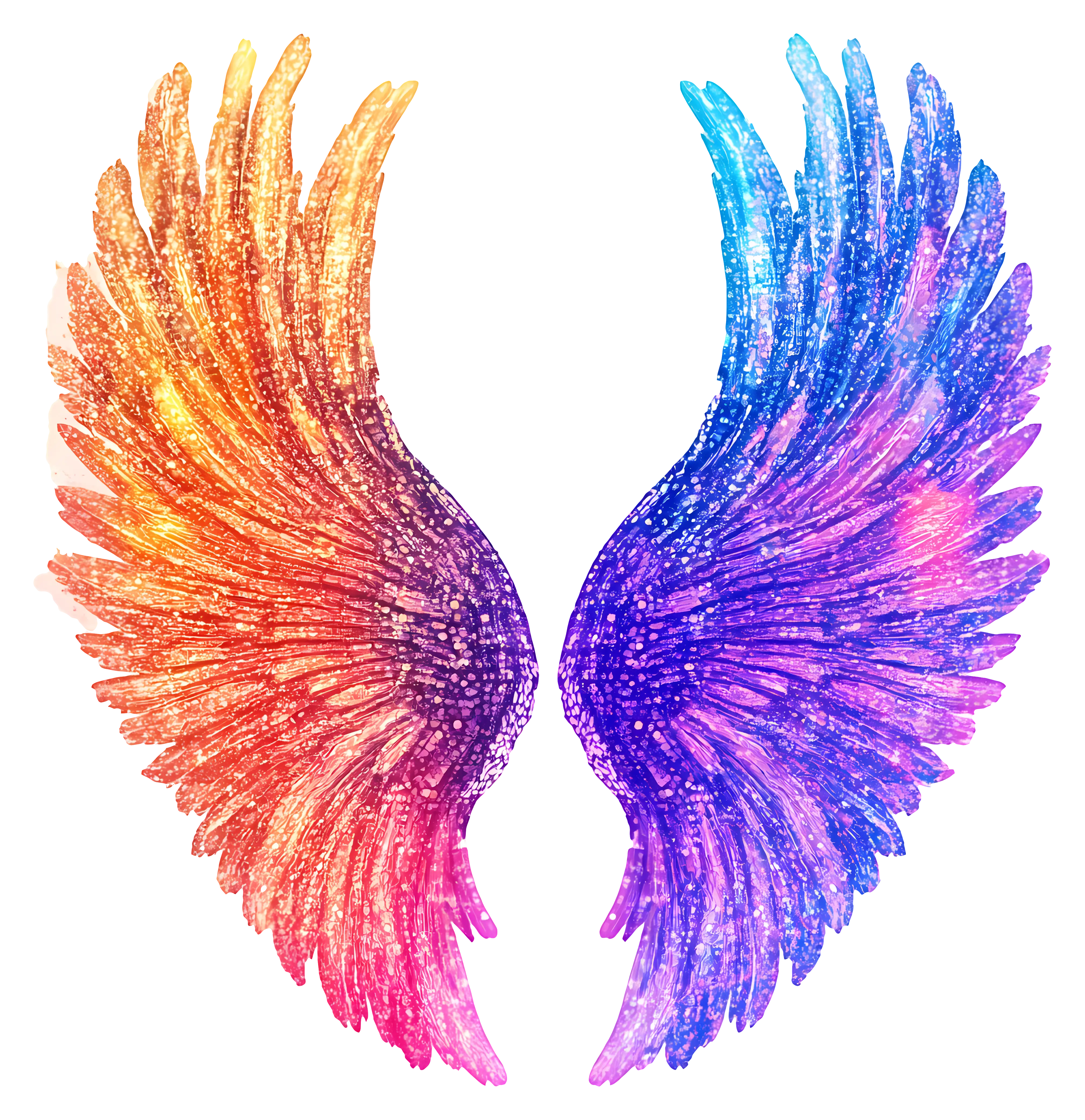 Colorful Wings Illustration