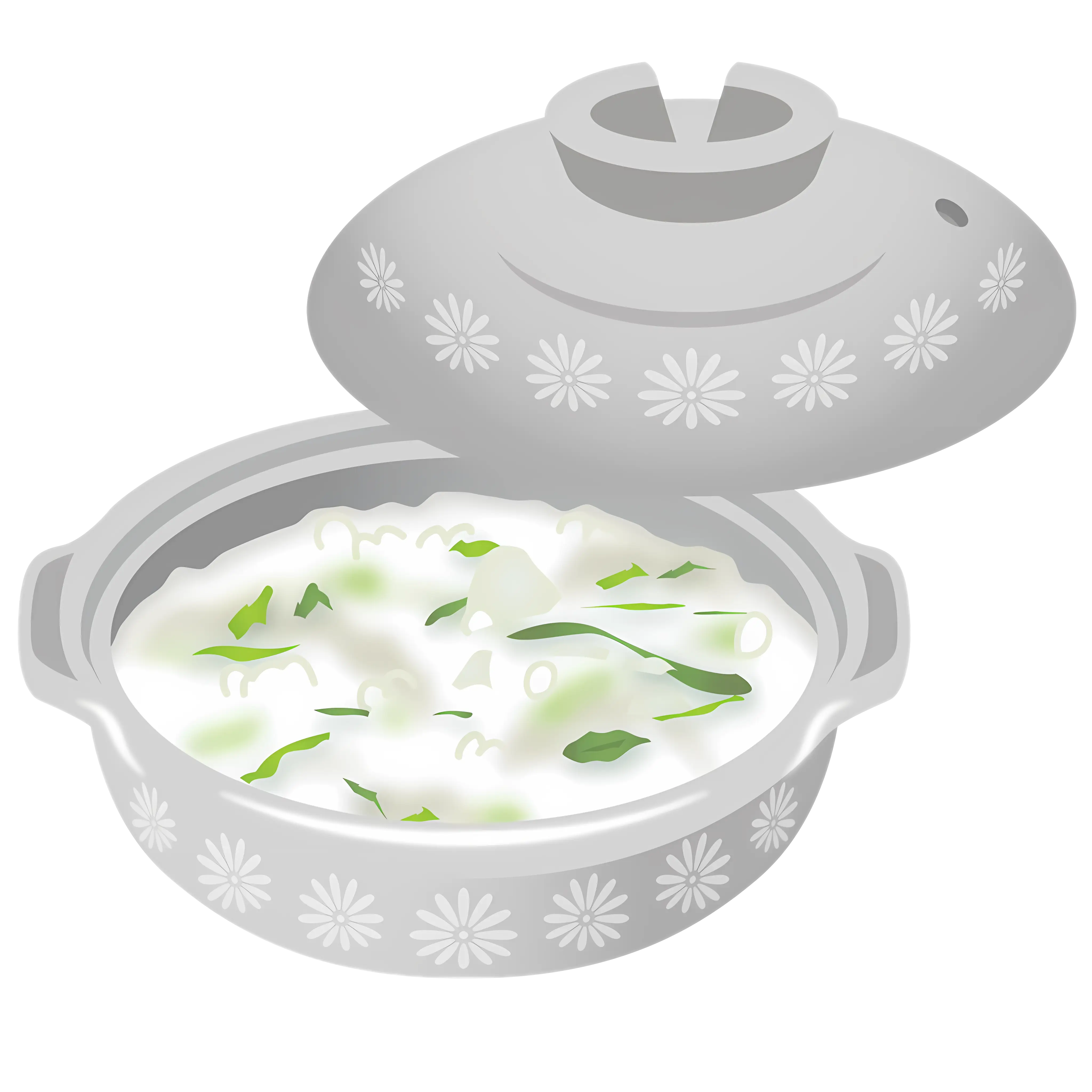 Steamy White Rice in a Traditional Covered Pot