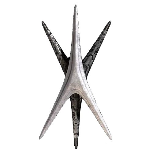 Abstract Metal Artwork with Futuristic Design