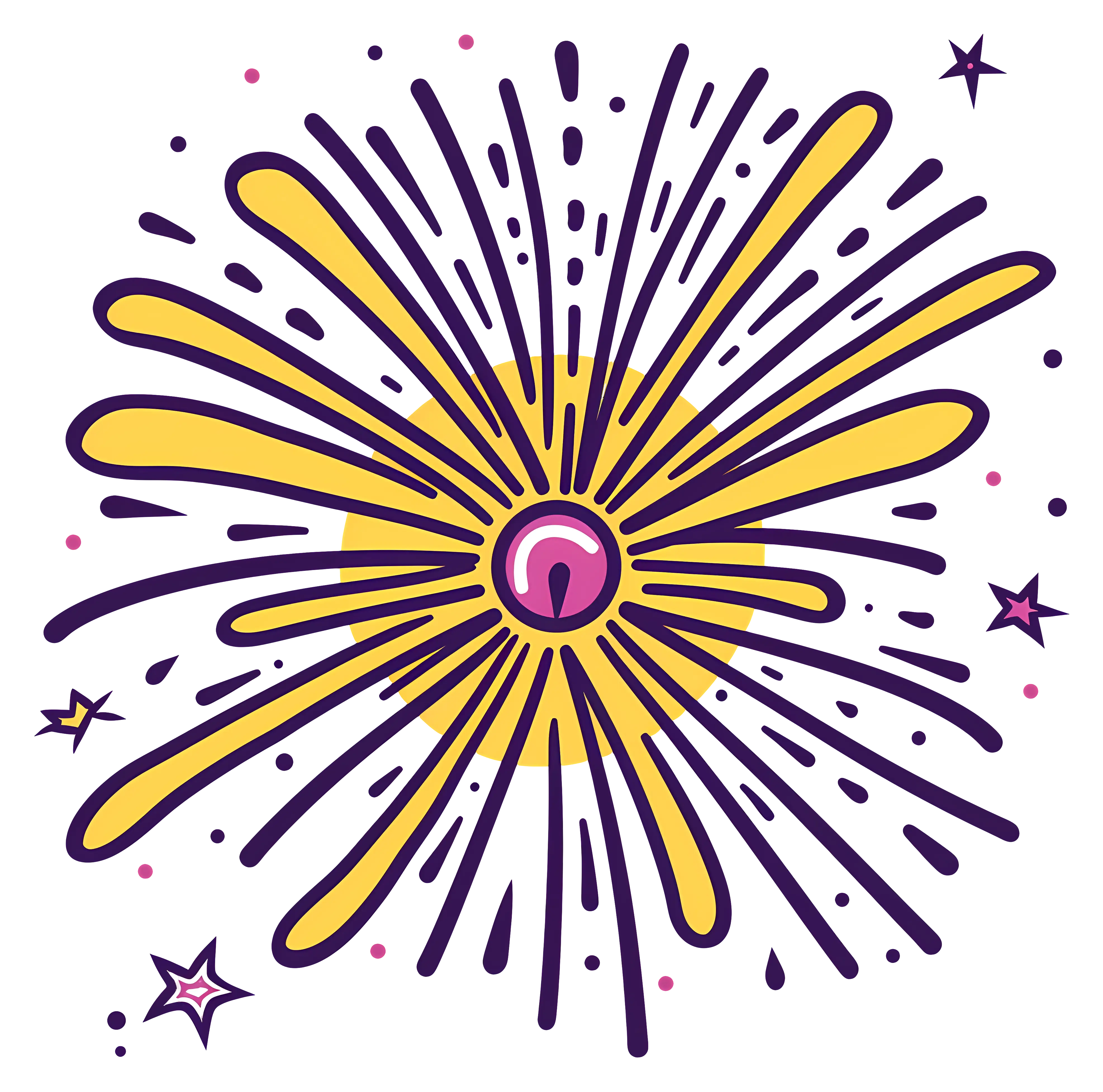 Colorful Fireworks Display
