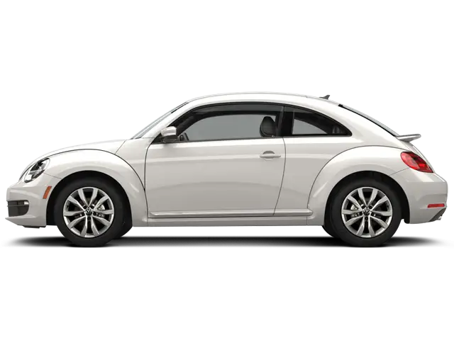 White Compact Car Side View