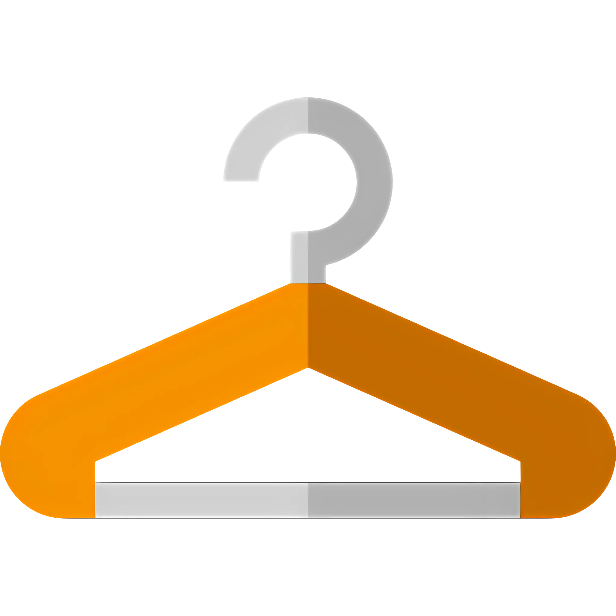 Orange Clothes Hanger Illustration