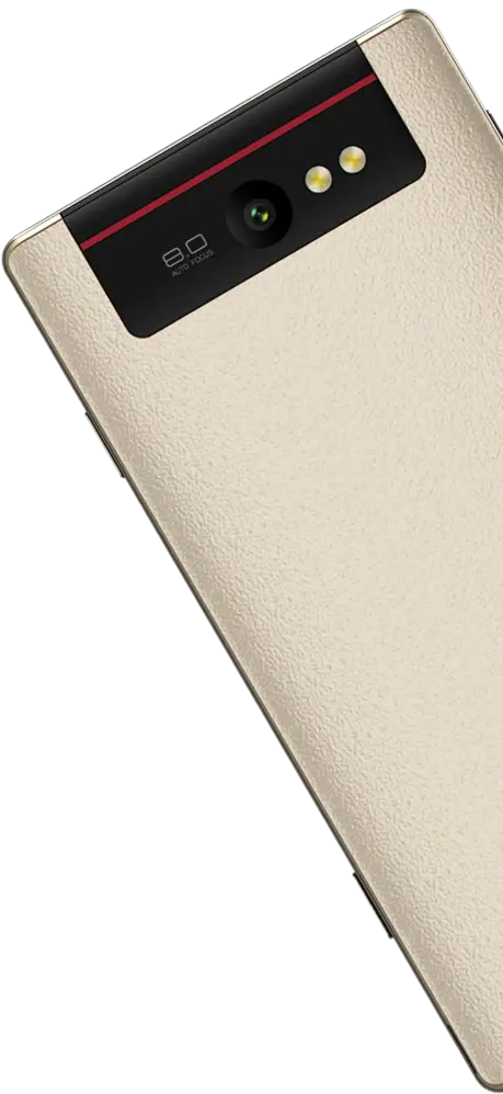 Gold Smartphone with Camera