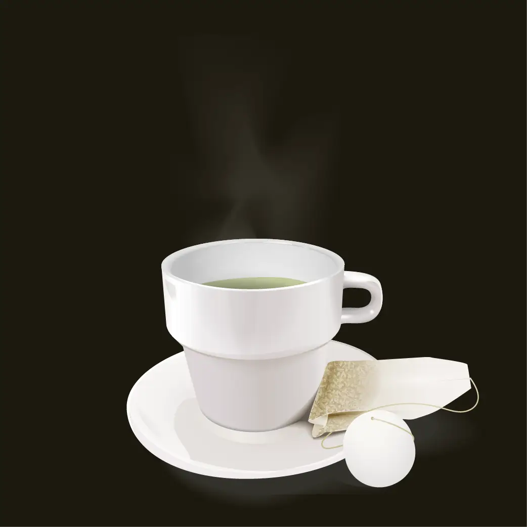 Hot Tea in a Cup with Teabag