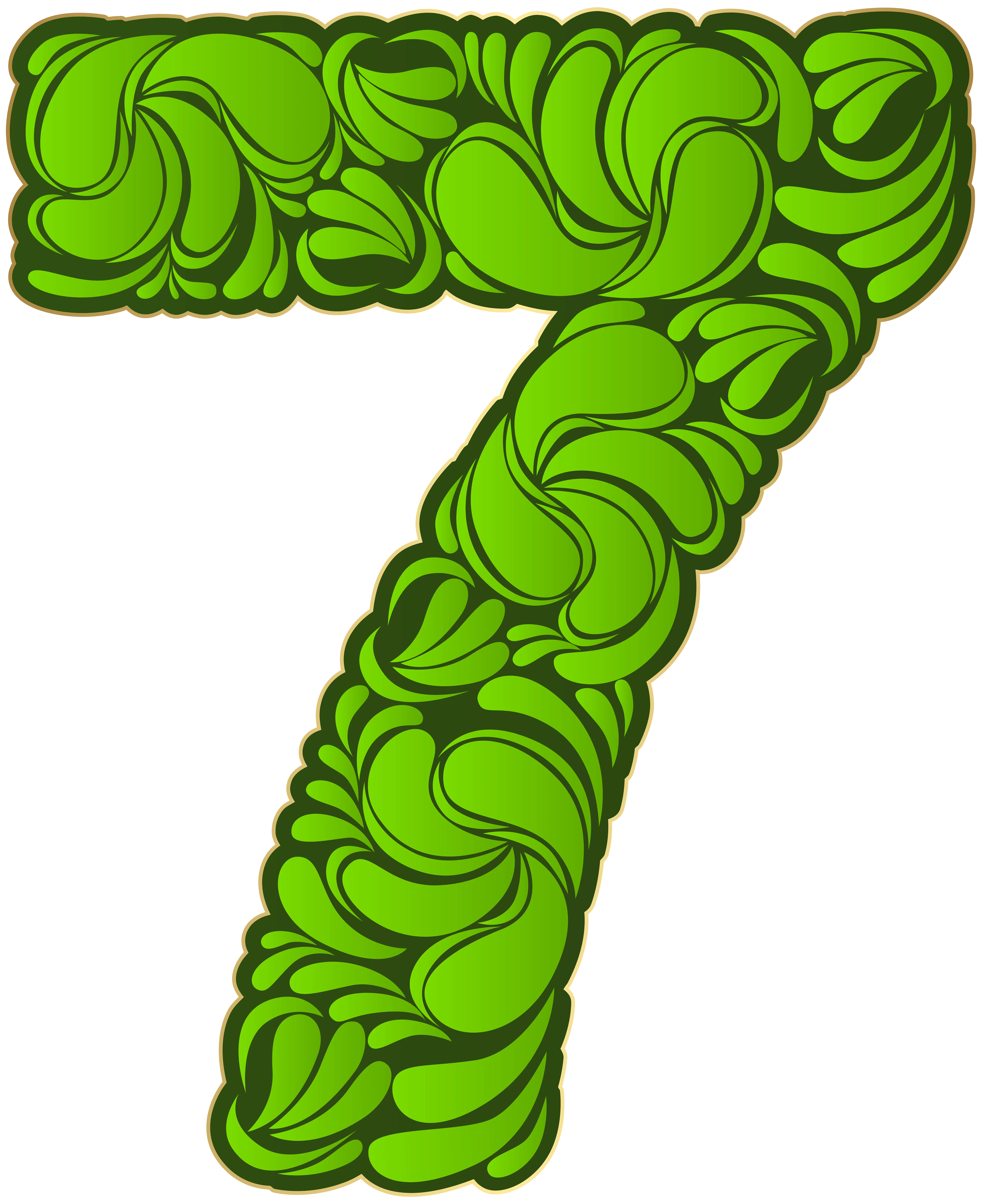 Green Number Seven