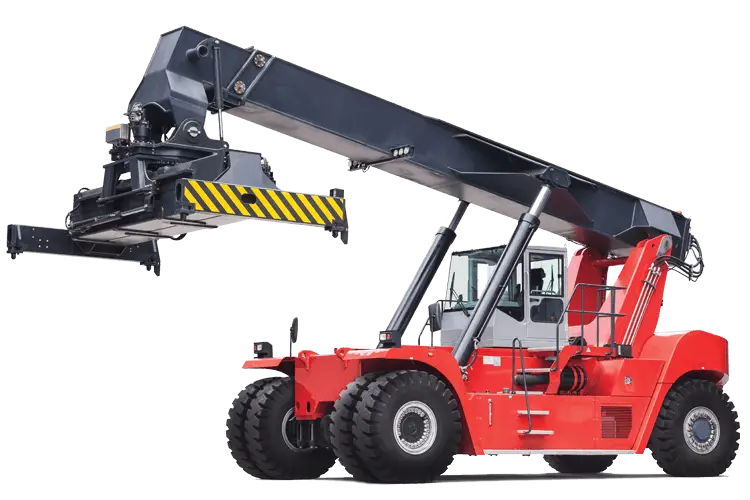 Red Heavy Loader Vehicle