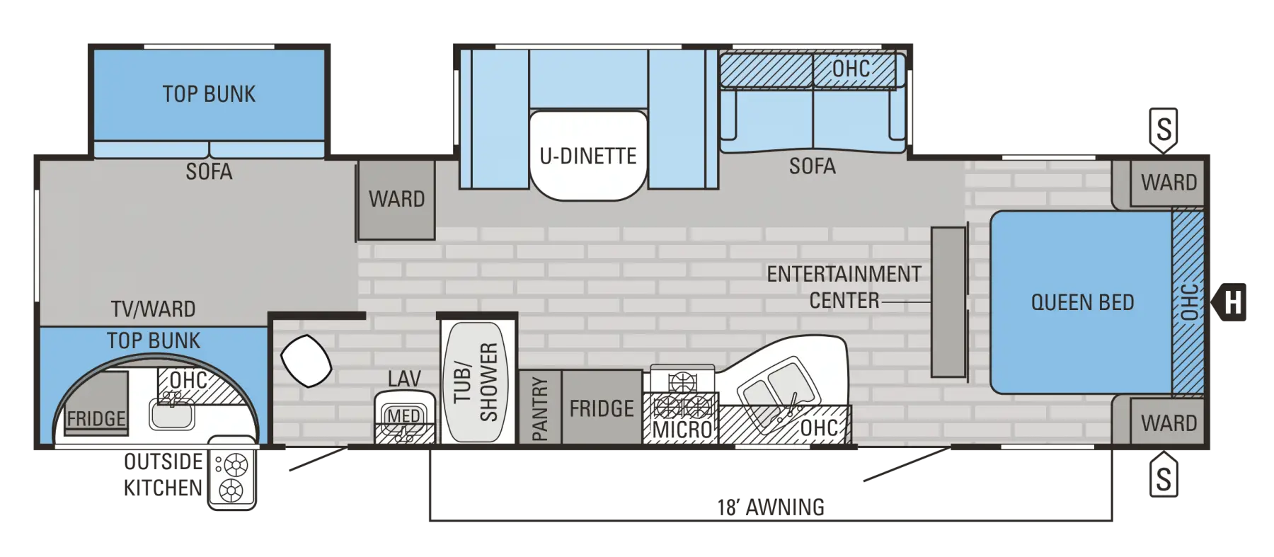 Recreational Vehicle Floor Plan Layout