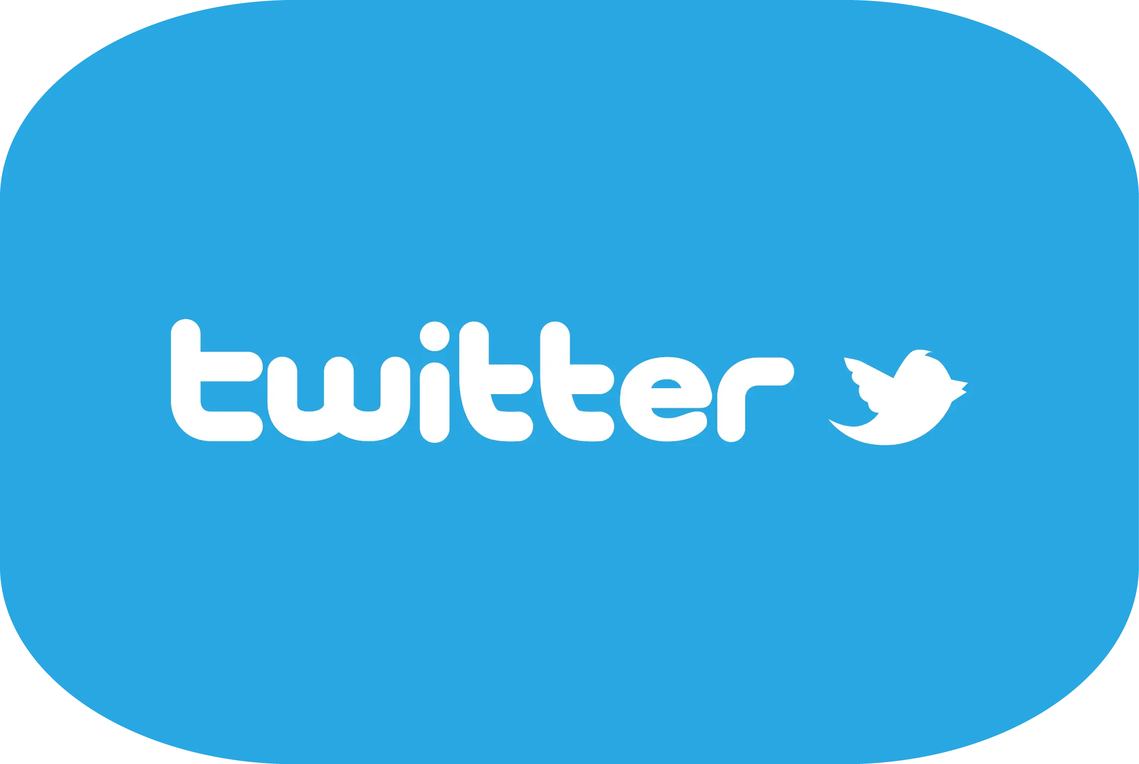Twitter Logo with Blue and White Design